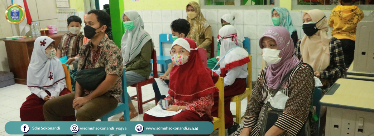 Kerja Sama Dengan Puskesmas, 300 Siswa SD Muhammadiyah Sokonandi Sukses Laksanakan Vaksin Covid 19 D